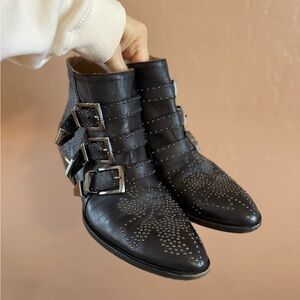 Chloe Studded Ankle Boots